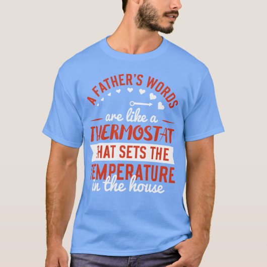 父の言葉はアヘルモスタットのヴィンテージに似ている Tシャツ (正面)