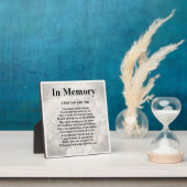 父の詩のプレート  -  追悼  デザイン フォトプラーク (インサイチュ)