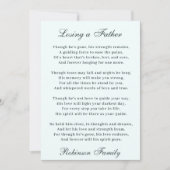 父の詩を失う カード (正面)