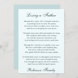 父の詩を失う カード