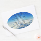 父の詩篇23 楕円形シール (封筒)