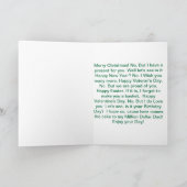 父の誕生日のお金カード シーズンカード (内部)