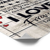 父の誕生日ギフト |夫への手紙 ポスター (角)