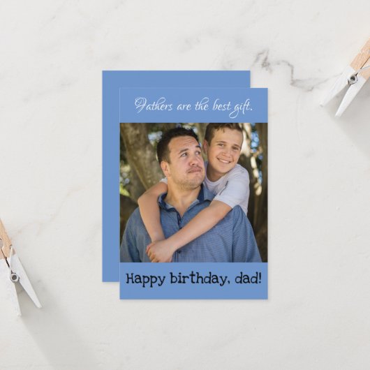 父の誕生日 カード (正面/裏面インサイチュ)