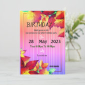 父の誕生日 招待状 (スタンド正面)