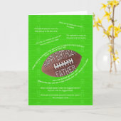 父の誕生日、本当に悪いサッカージョーク カード (黄色い花)