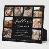 父の辞書定義8フォトコラージュブラック フォトプラーク (側面)