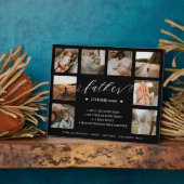 父の辞書定義8フォトコラージュブラック フォトプラーク (側面)