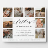 父の辞書定義8フォトコラージュ白 フォトプラーク (正面)