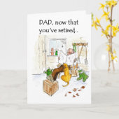 父の退職カード カード (黄色い花)