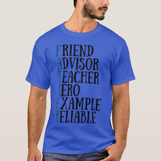 父の頭字語の友人 Tシャツ (正面)
