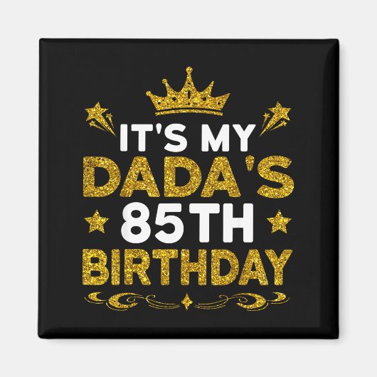 父の85歳の誕生日おめでとう 85年間お誕生日おめでとう マグネット (正面)