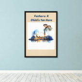 父の：子どもの第一人者 キャンバスプリント (インサイチュ (ウッドフロア))