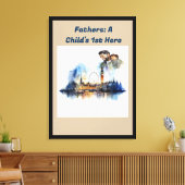 父の：子どもの第一人者 キャンバスプリント (インサイチュ (リビング))