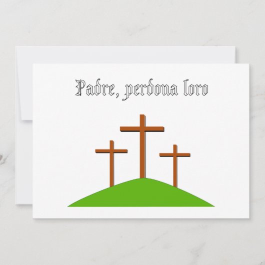 父はそれらにカードを許します 招待状 (正面)