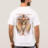 父はそれらを許します Tシャツ (裏面)