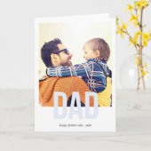 父はっきりしたの日の挨拶カード カード (黄色い花)