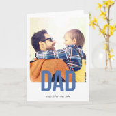 父はっきりしたの日の挨拶カード カード (黄色い花)