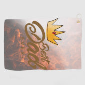 父はゴルフタ最高のオパパを知っている ゴルフタオル (横)