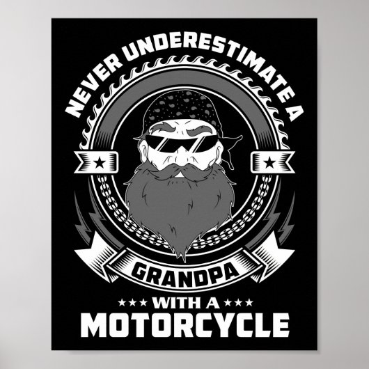 父はバイクで祖父のギフト力 ポスター (正面)