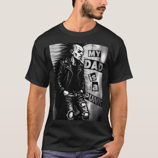 父はパンクです Tシャツ (正面)