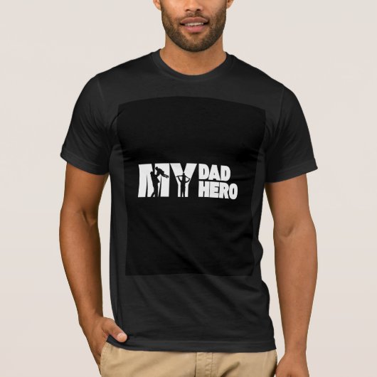 父はヒーローTシャツ Tシャツ (正面)