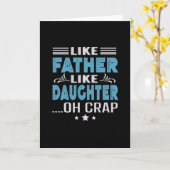 父は娘のように、ああ、くそ カード (黄色い花)