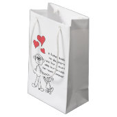 父は彼の娘の手を握ります スモールペーパーバッグ (裏面アングル)