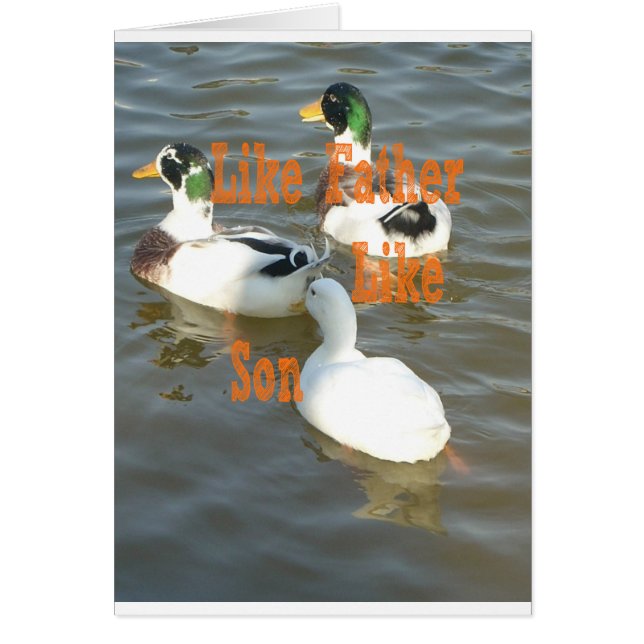 父は息子が好きだ。 (正面)