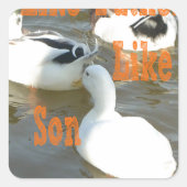 父は息子が好きだ。 スクエアシール (正面)