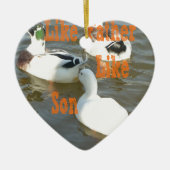 父は息子が好きだ。 セラミックオーナメント (正面)