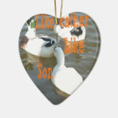 父は息子が好きだ。 セラミックオーナメント (左)