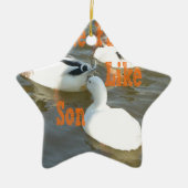 父は息子が好きだ。 セラミックオーナメント (正面)