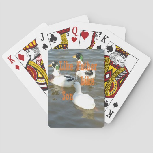 父は息子が好きだ。 トランプ (裏面)