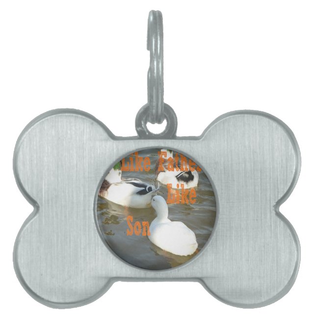 父は息子が好きだ。 ペットネームタグ (正面)