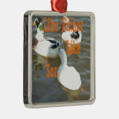 父は息子が好きだ。 メタルオーナメント (右)