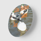 父は息子が好きだ。 ラウンド壁時計 (傾斜)