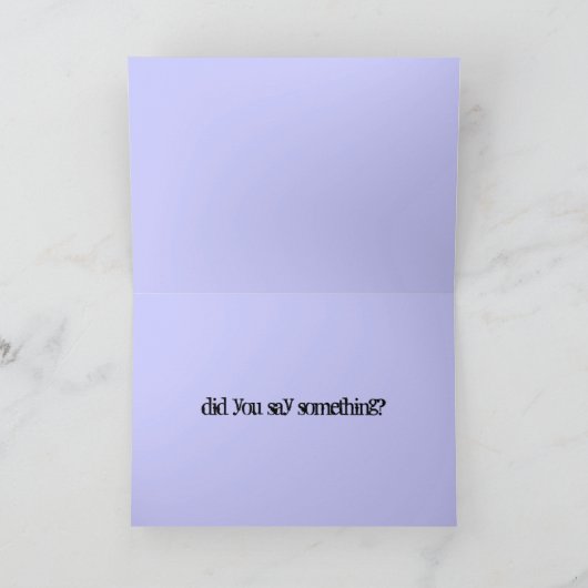 父は最も暗いことを言う カード (内部)