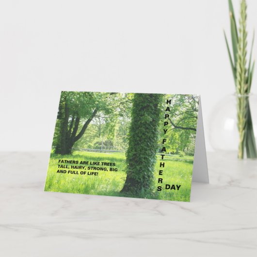 父は木カードのようです カード (正面)