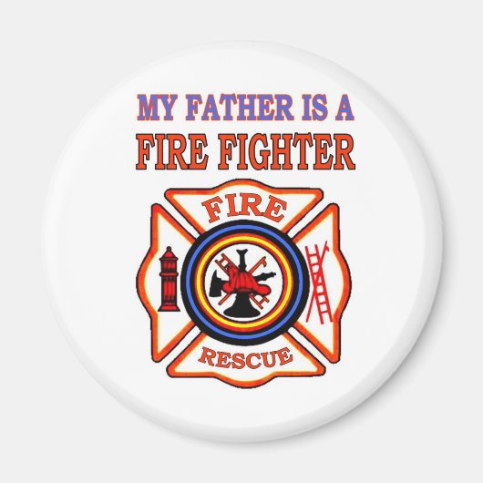 父は消防士だ マグネット (正面)