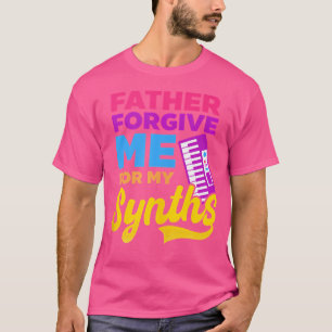 父は私のシンセEdm Raveのテクノのために私を許す Tシャツ