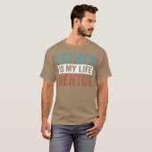 父は私の人生の指導者ヴィンテージ Tシャツ (正面フル)