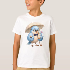 父は私を愛してくれるかわいい鳥のジュニアTシャツ Tシャツ