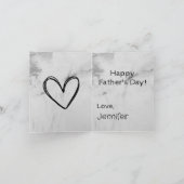 父へのプレゼント 黒 グレー 現代風 シーズンカード (内部)