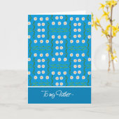 父への4月誕生日カード　ダイジー カード (黄色い花)