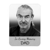 父または祖父のためのシルバーフォトメモリアムマグネット マグネット (縦)