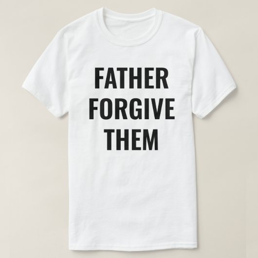 父よ彼らを許したまえ メンズTシャツ Tシャツ (デザイン正面)
