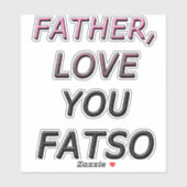 父よ愛してよFATSO 2 シール (シート)