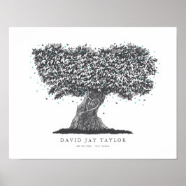 父を偲ぶ樹木の生命記念ギフト ポスター