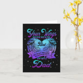 父を偲んで 自殺予防の意識を カード (黄色い花)